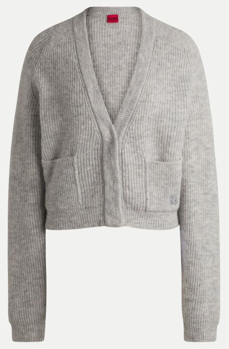 Cardigan barbati 50522551, Hugo, Poliamida/Acril, Gri