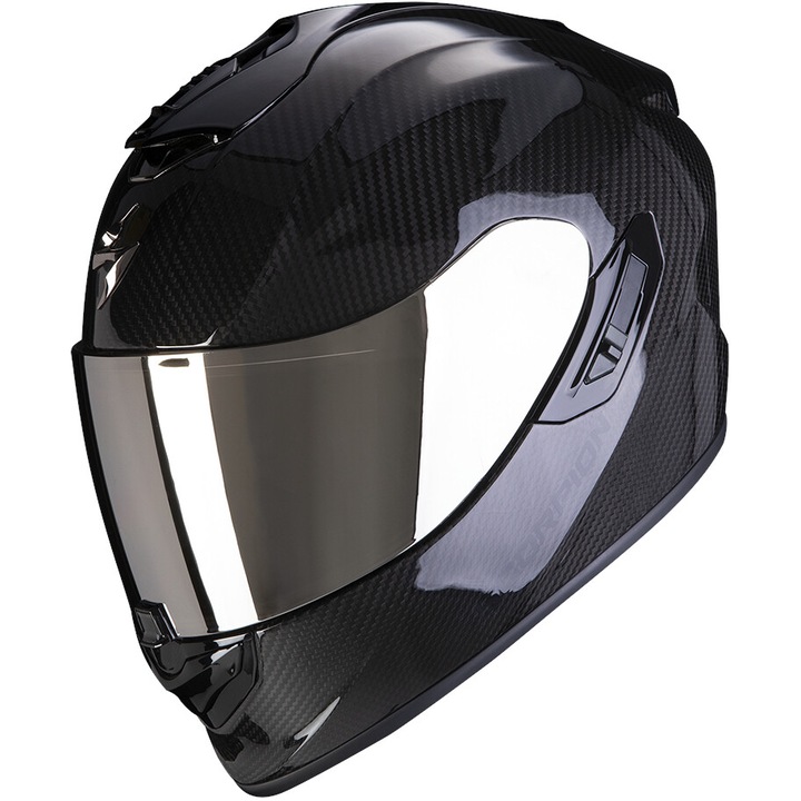 Мотоциклетна каска Full-face Scorpion EXO-1400 EVO II Carbon Air Black, включва димна козирка, размер XL