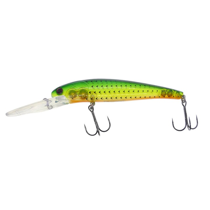 Vobler Hitfish TR Deep 11.5cm, 23.8gr, Floating, culoare 398, pentru pescuitul la trena, evolutie 5-6.4m, salau, stiuca, somn, pastrav lac