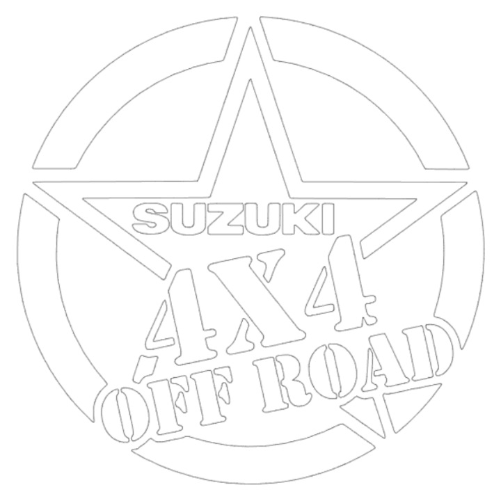 Sticker Stea Suzuki 4x4 off road alb