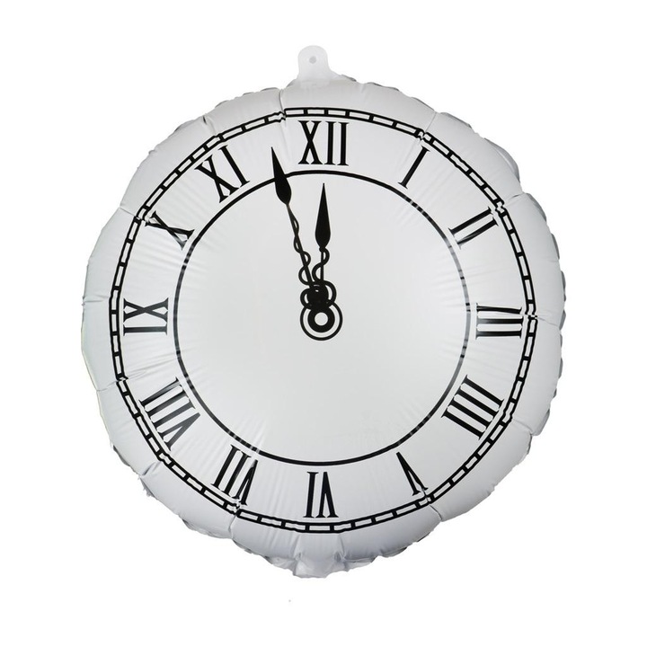 Комплект от 4 златни свирки, Arpex, фолиев балон часовник, 210x140mm, идеални за Нова година