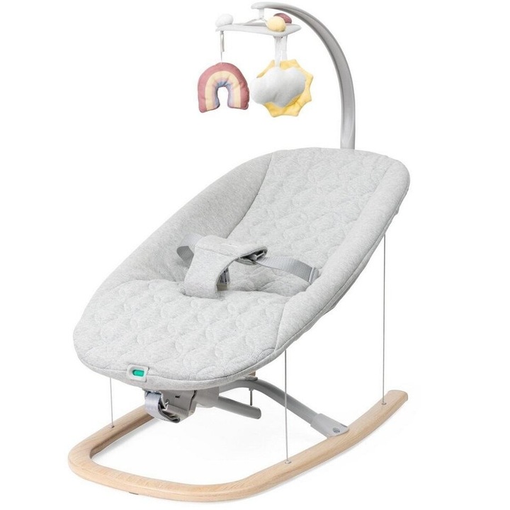 Leagan pentru bebelusi, Chicco, Zen Wave, Gri, Capacitate 9kg