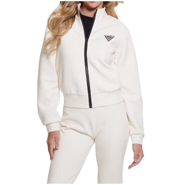 Női sport pulóver V3BQ12KBCK2 G6K5, Guess, pamut/poliészter, krém, XS INTL