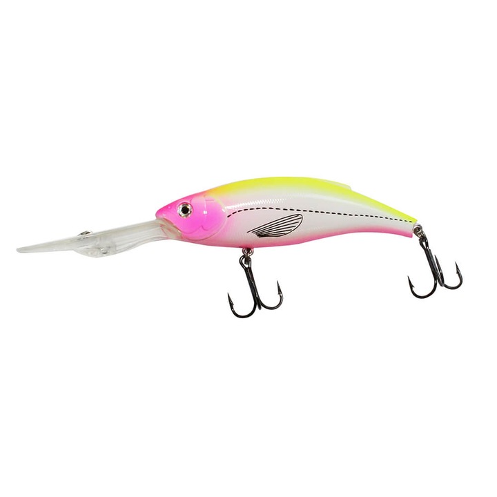 Vobler Sea Buzz Hunter Deep Shad 10.5cm, 31gr, Floating, culoare 996-PLEM, pentru pescuitul la trena, evolutie 6-9m+, salau, stiuca, somn, pastrav lac