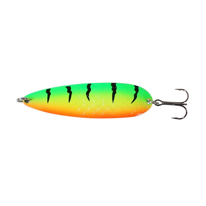 Oscilanta Sea Buzz Terminator 8.5cm, 23.5gr, culoarea Fire Tiger, pentru salau, stiuca, somn, avat