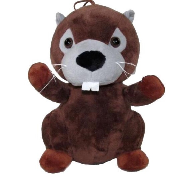 Jucarie de plus Sun-Day, castor, 22cm, maro