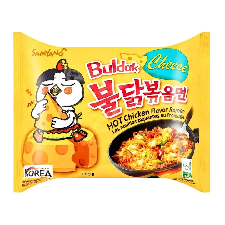 Бърза юфка Buldak Fried Chicken Cheese 140гр