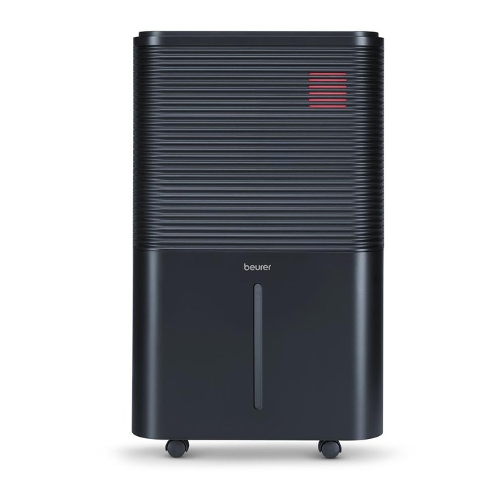 Влагоабсорбатор Beurer, LE 250 Air Dehumidifier, Функция за сушене на пране, 4.0 л, Автоматичен режим, Нощен режим, Таймер, 2 нива на вентилатора, Черен