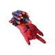 Set masca si manusa lansator cu 7 ventuze din burete SpiderMan, rosu, tehnologie LED