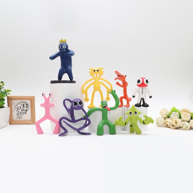 Set figurine Rainbow Friends, 8 piese, multicolor, 2.5x4Inch