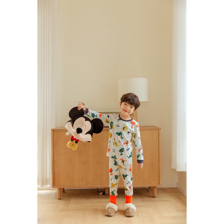 Pijama Copii Global Baieti, Verde menta