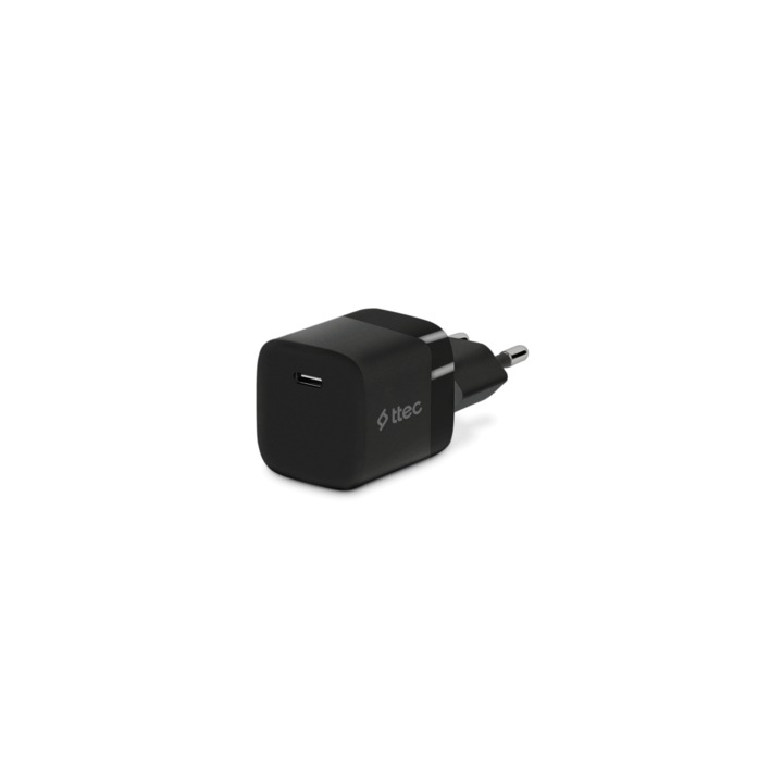 Adaptor ttec, SmartCharger, PD, 220 V, 30 W USB-C, negru