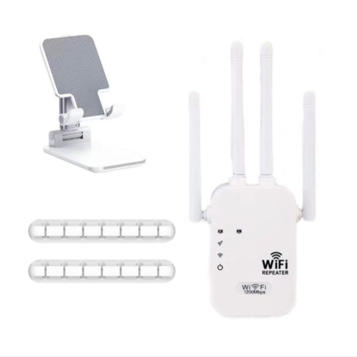 BeSmart vezeték nélküli jelerősítő 1200Mbps átvitel, kétsávos 2.4G-5G