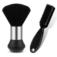 Set accesorii frizerie, SINBINTA, Accesorii tuns si vopsit, Lavabil si reutilizabil, Indepartati rapid si eficient parul in exces din jurul gatului, urechilor si fetei, Stiluri diferite, 2 piese, Negru