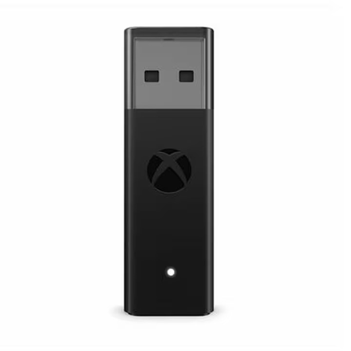 Xbox One Controller vezeték nélküli adapter PC-hez fekete, USB-hosszabbító kábellel