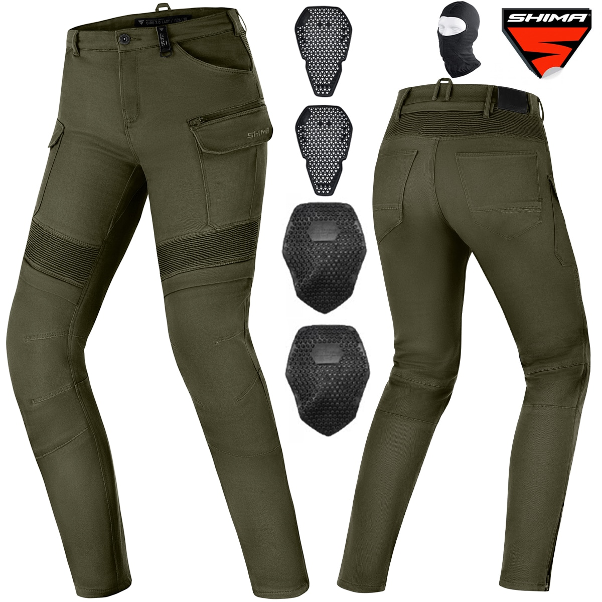 Costum moto pentru femei, Shima, 40, Multicolor - eMAG.ro