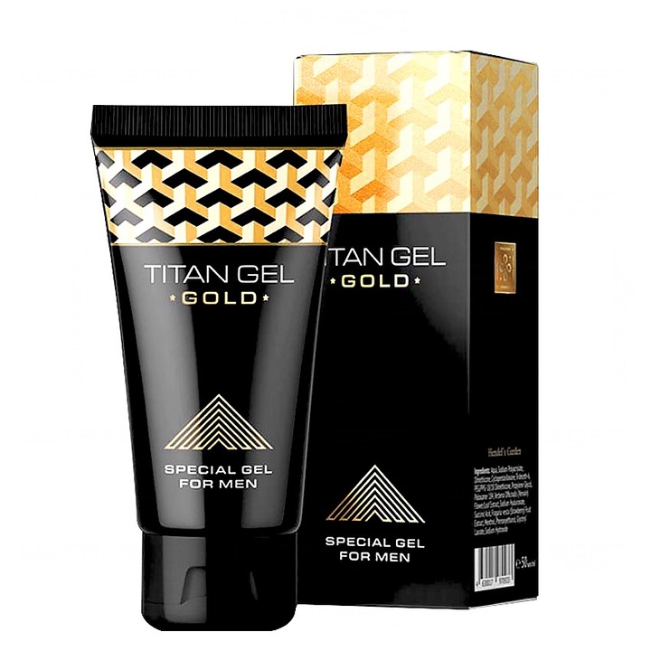 Gel potenta Titan Gel Gold, pentru marire zona genitala, 50 ml