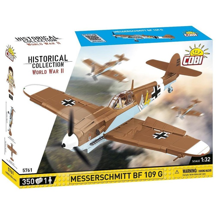 Set de Construit Messerschmitt Bf 109 G, 350 piese