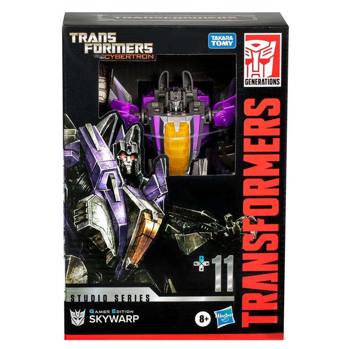 Figurina Skywarp (Gamer Edition) Transformers: War for Cybertron Studio Series Voyager Class 16 cm
