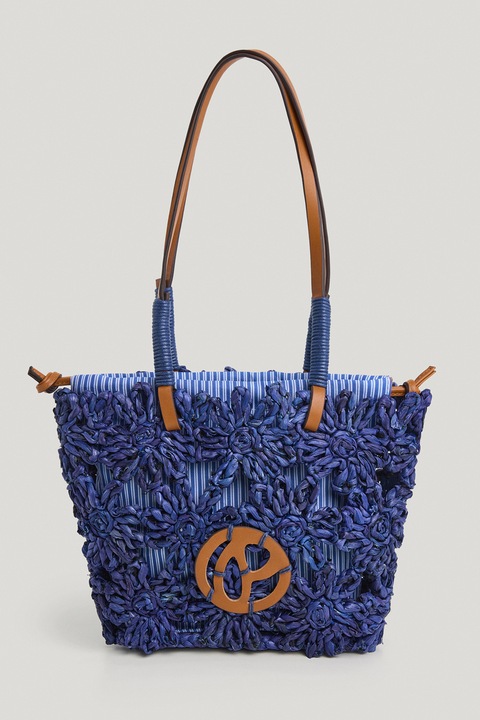 Pepe Jeans London, Geanta cu bareta Gina Sunrise, Indigo, Caramel