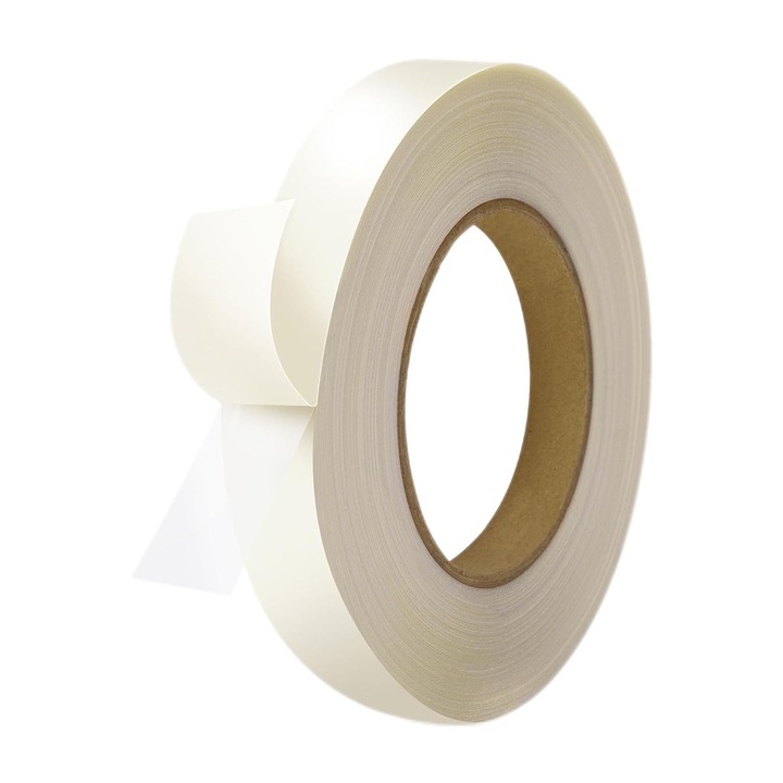 Banda pentru Tiv Termocolanta, SINBINTA, Etansare buna, Nu este nevoie de cusut, Usor de utilizat, Adeziv puternic, Rezistenta la temperaturi inalte, Elasticitate ridicata, Pentru imbracaminte, TPU, 20mm*100m, Alb