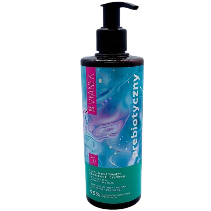 Gel de curatare a fetei, Vianek, prebiotic, acid salicilic, ten mixt