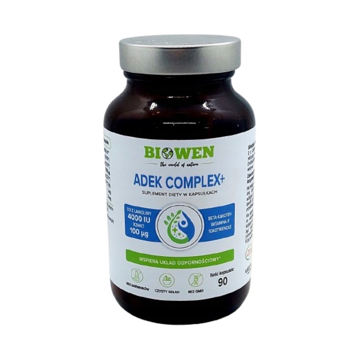 Vitamine, Biowen, ADEK Complex+, Beta-caroten, Capsule