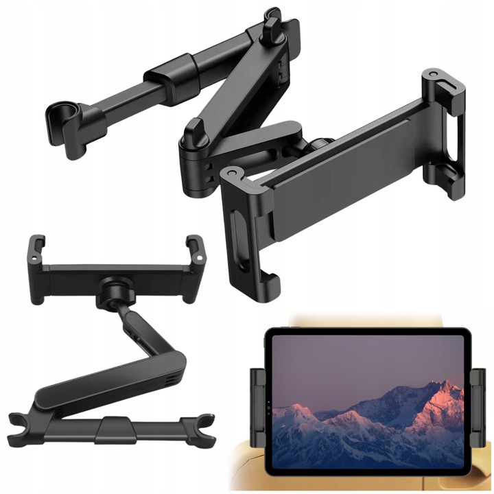 Autótámasz, Univerzális kialakítás, 360°-ban elforgatható, Könnyű telepítés, Méretek 1,5 M, Magasság 7,5 cm, Szélesség 16-28,5 cm