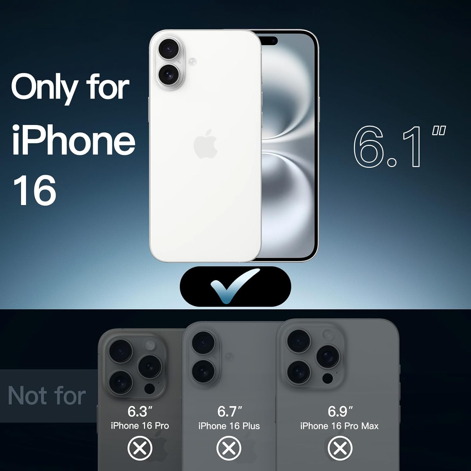 Set 2 piese: Husa transparenta MagSafe + PopSockets magnetic alb pentru iPhone 16 - TPU Magnetic Case, Design subtire, Compatibil cu incarcare wireless, Transparent-alb