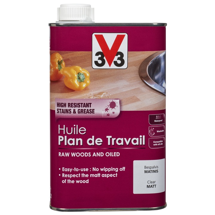 V33 Konyhai munkalap ápoló olaj 500 ml