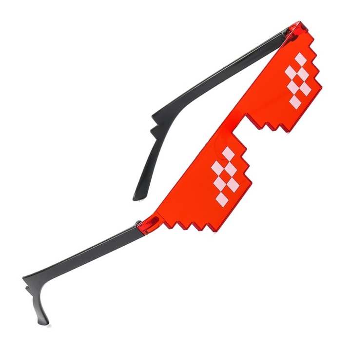 Парти очила за Thug Life Deal With It, Mosaic, 2D, Cool, Funny, Red