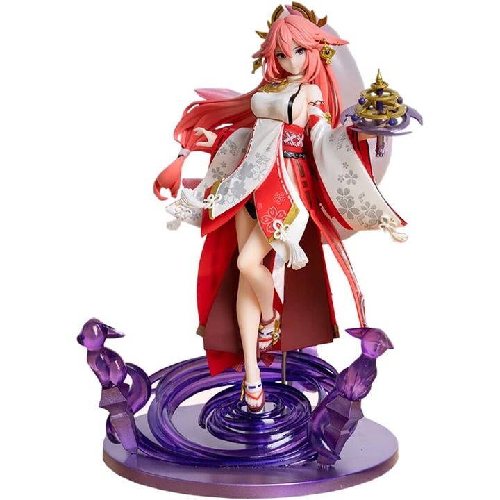 Genshin Impact figura, Yae Miko, díszek, PVC, 24 cm