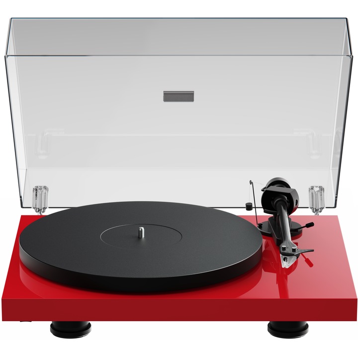 Грамофони Pro-Ject Debut EVO 2, кутия Pick IT MM EVO, карбоново рамо, Силно гланцово червено