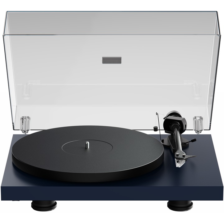 Грамофони Pro-Ject Debut EVO 2, кутия Pick IT MM EVO, карбоново рамо, Сатенено стоманено синь