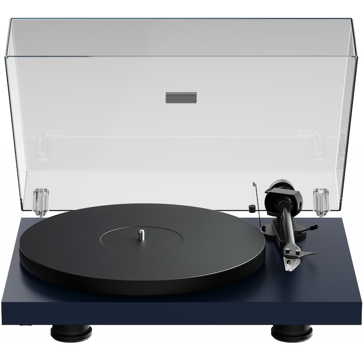Грамофони Pro-Ject Debut EVO 2, кутия Pick IT MM EVO, карбоново рамо, Сатенено стоманено синь