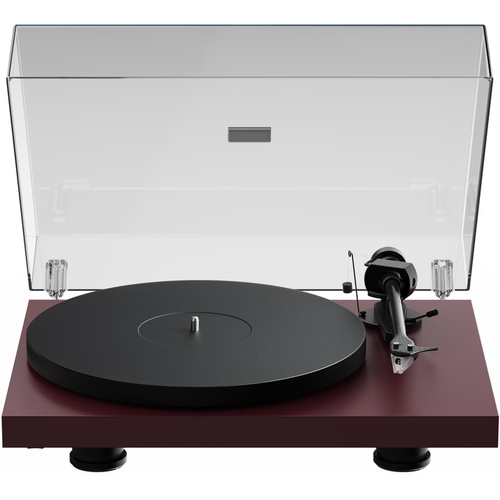 Грамофони Pro-Ject Debut EVO 2, кутия Pick IT MM EVO, карбоново рамо, Сатенено винено червено