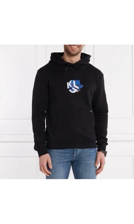 Hanorac cu gluga, Negru, L