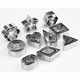 Set 30 Forme de taiat biscuiti de casa, prajituri, fursecuri, fondant, forme de decupare din otel inoxidabil, Argintiu