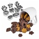 Set 30 Forme de taiat biscuiti de casa, prajituri, fursecuri, fondant, forme de decupare din otel inoxidabil, Argintiu