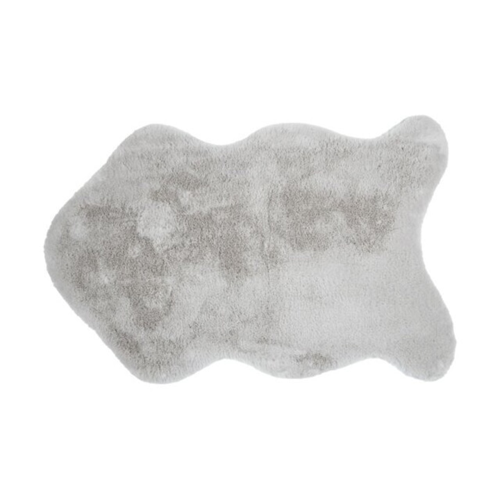 Covor din blana artificiala BOSTAN, 60 x 90 cm - gri