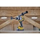 Masina compacta de gaurit si insurubat (bormasina) pe acumulator cu percutie DeWALT DCD1007WW1T, 18V, motor fara perii, iluminare LED, 1x acumulator 8 Ah Li-Ion, sistem anti-rotatie, cuplu 169 Nm, 2250 RPM, 38.250 percutii/min, cutie TSTAK, incarcator