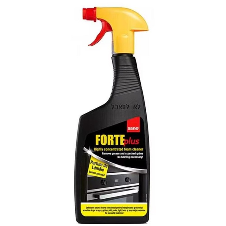 Set 2 x Detergent Degresant Spuma Sano Forte Plus, Foarte Concentrat, Parfum de Lamaie, 500 ml