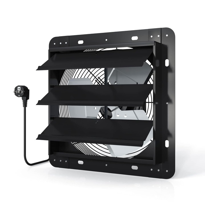 Ventilator industrial Aygrochy, 350 mm, pentru admisie si evacuare aer, negru