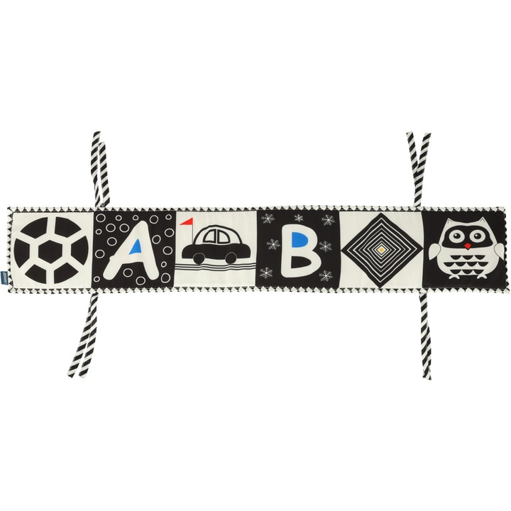 Bara de protectie pentru patut, Ikonka, Negru