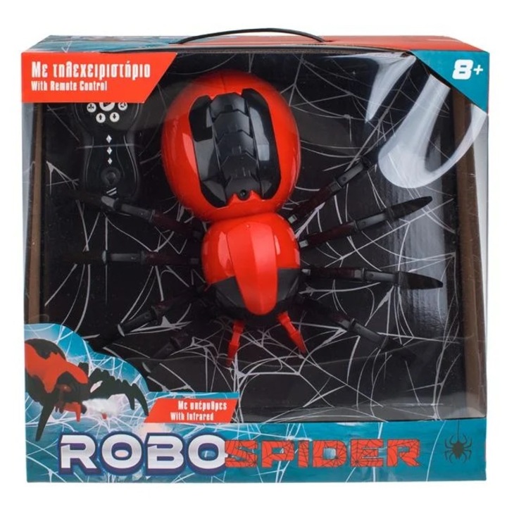 Играчка робот паяк, която издухва дим със светлина и звук с дистанционно управление