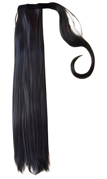 Impletitura rotunda cu Velcro, dreapta, 60cm negru-gri