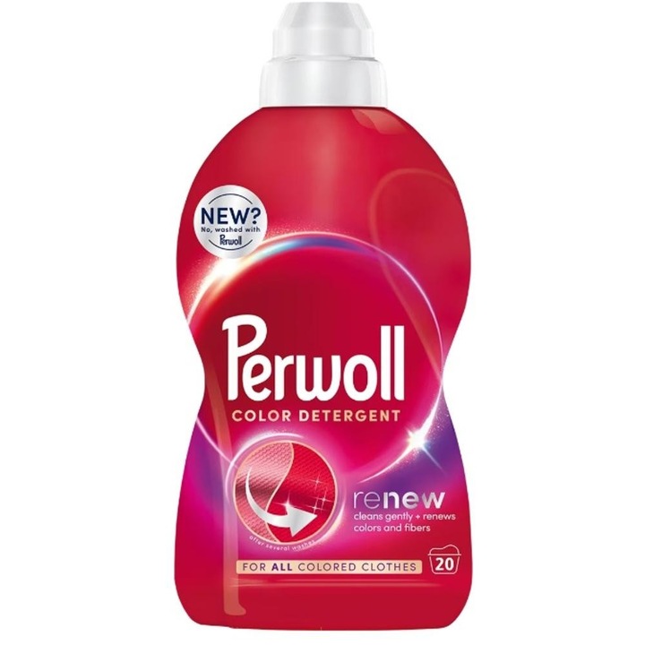 Set 2 x Detergent de Rufe Lichid Perwoll Renew Color, 20 Spalari, 1000 ml