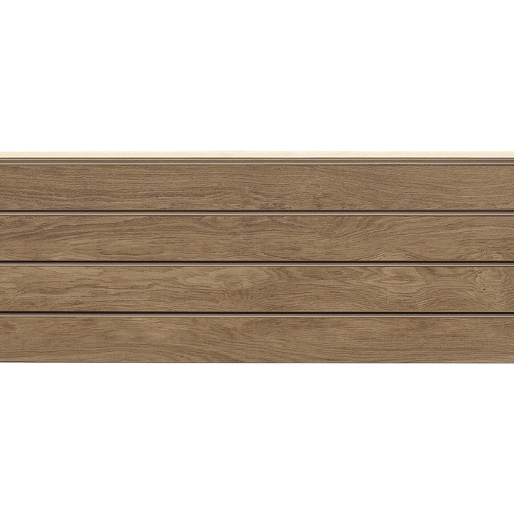 Декоративна чиния от полистирол, имитация на дърво, 120 х 50 х 2 см, 927-404