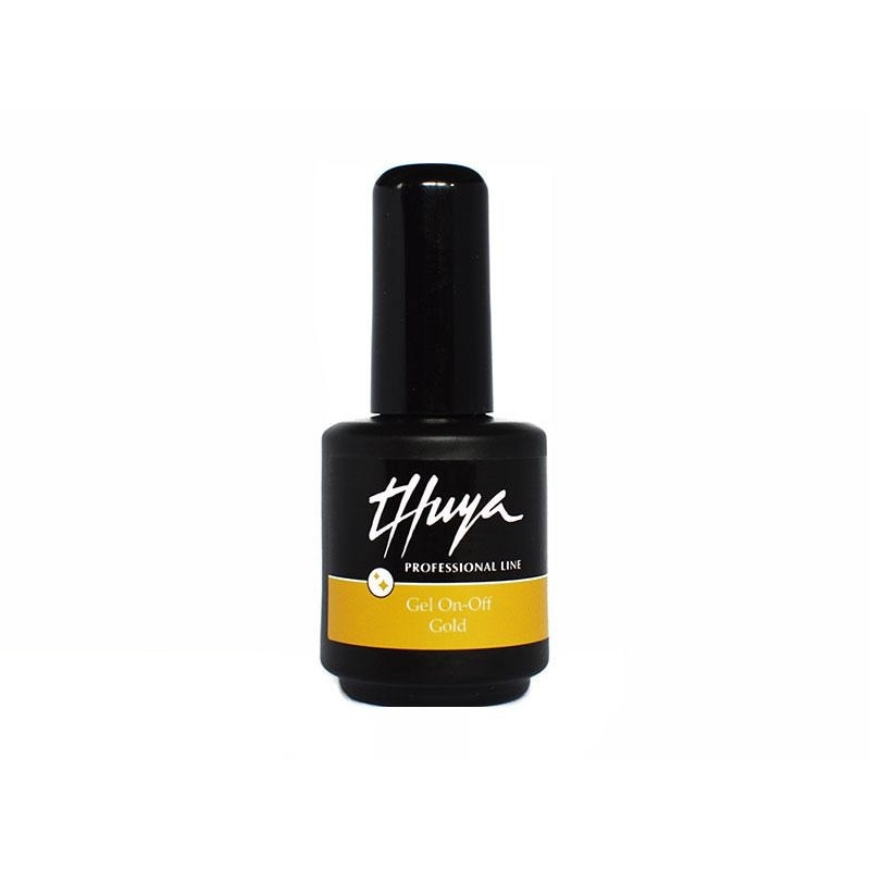Oja semipermanenta Thuya Gel On-Off Gold, 14 ml