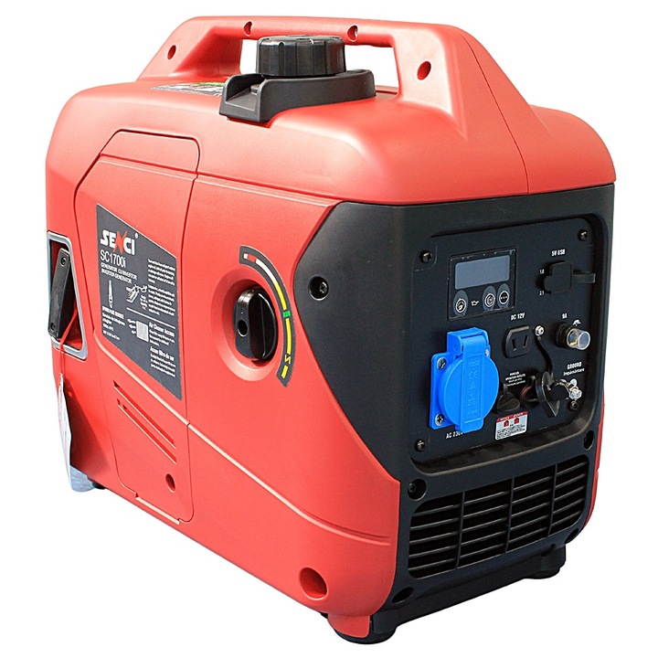 Generator digital SENCI SC-1700i, Invertor, Benzina, Putere max. 1.7 kW, 230V